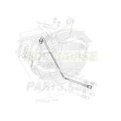 W0010598  -  Hose Asm - Brake Pressure Modulator Valve Out, Front, Lh 